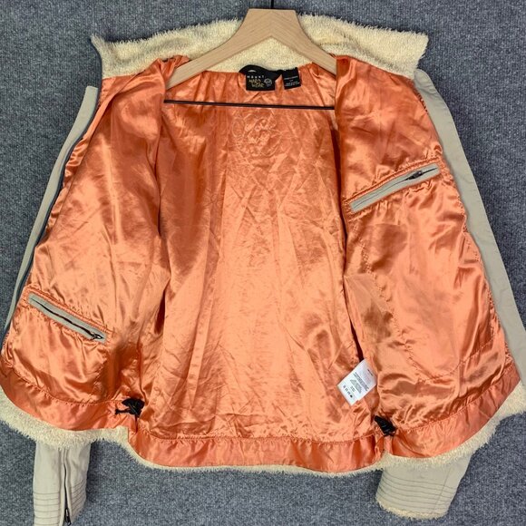 Mountain Hardwear Women’s Full Zip Sz S Jacket Floral‎ Embroidered Faux Fur Trim - Picture 3 of 10